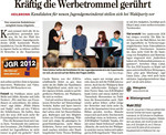 Bericht der Heilbronner Stimme vom 27.01.2012 über die Wahlparty