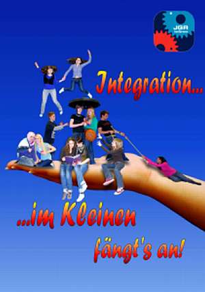 Vom Jugendgemeinderat gestaltetes Plakat zum Thema Integration