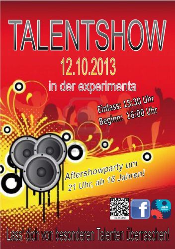 Plakat zur Talentshow
